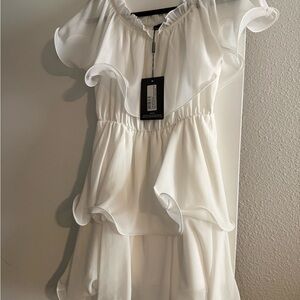 Pretty Little Thing white dress